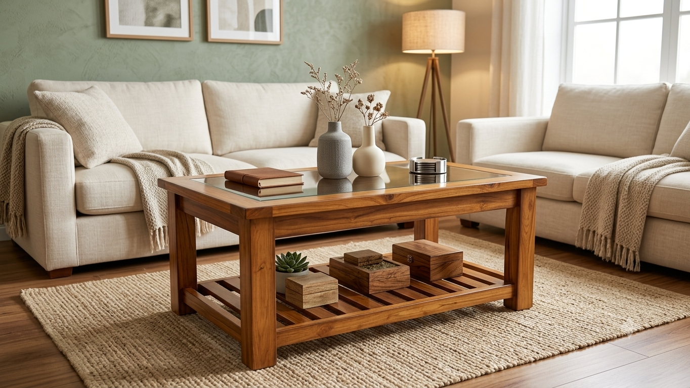 TEAKWOOD CLASSIC DESIGN CENTER TABLE