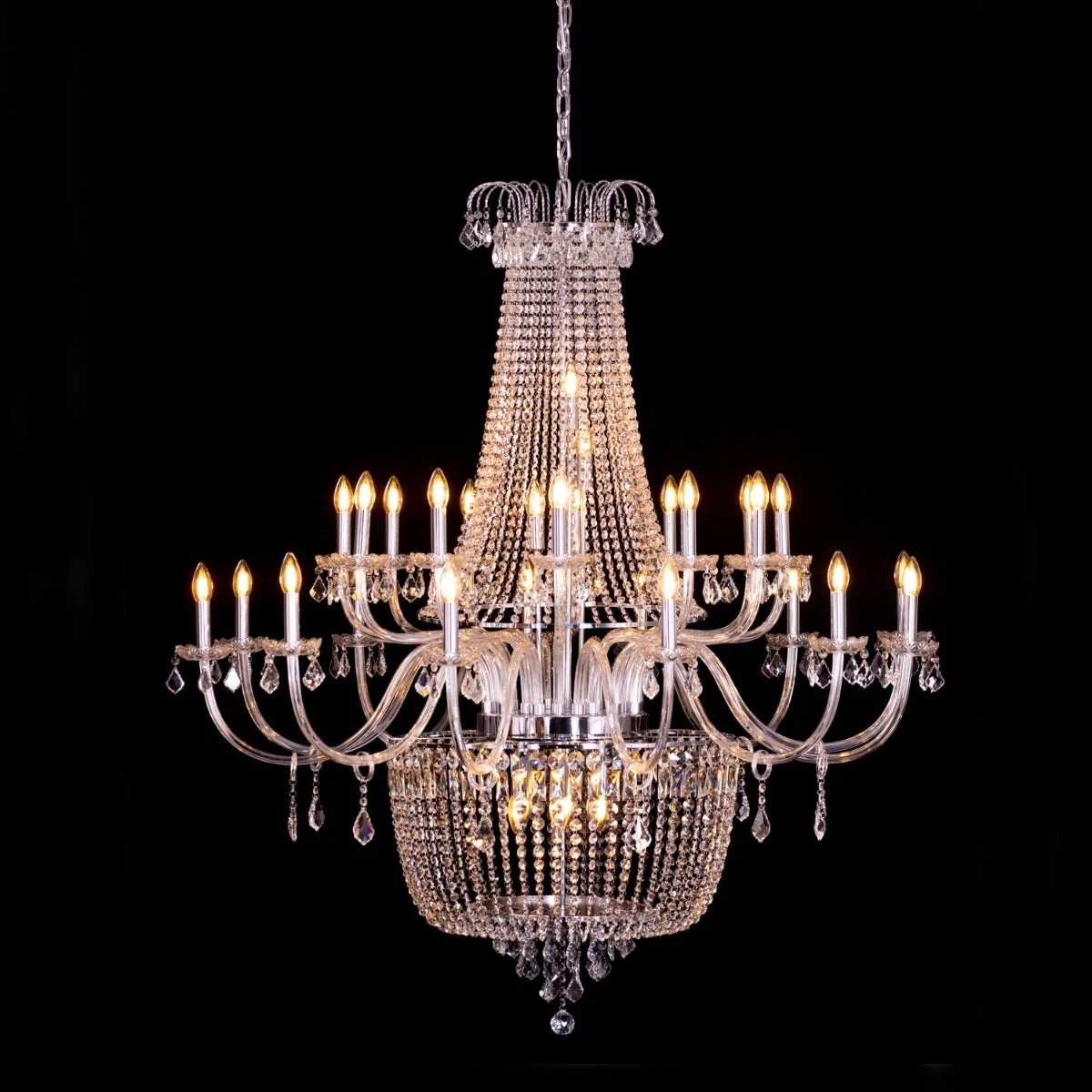 WHITE LUXE CHANDELIER